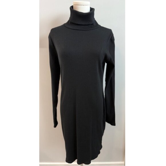 Wild Fable Black Turtleneck Long Sleeve Knit Sweater Dress Size XL - Picture 4 of 7